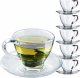 Kadax filiżanki Ze Spodkiem Do Kawy Herbaty 200ml 6szt. 11