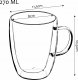 Kadax Szklanki Termiczne Z Podwójną Ścianką 270 ml 6szt 10