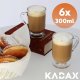 Kadax Szklanki Z Uchem Do Napojów Latte Kawy 300ml 6x 5