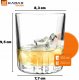 Kadax Szklanki Do Whisky Drinków Soku 280ml Zestaw 4szt 2