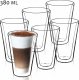 Kadax Szklanki Termiczne Do Napojów Latte Koktajlów 6szt 6