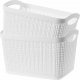 Kosz na pranie Kadax Pojemnik Pudełko 6,6L Organizer Kosz Biały 2szt 1