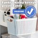 Kosz na pranie Kadax Koszyk Kosz Pojemnik 6,6L Koszyczek Biały Pudełko 2