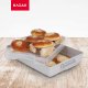 Kadax Pojemnik Pudło Na Ciasto Babkę Z Przykrywką Szary 5