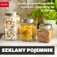 Kadax Pojemnik Na Żywność Szklany Z Pokrywką 500ml Biały 3