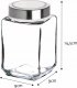 Kadax Pojemnik Na Żywność Szklany Z Pokrywką 700ml Biały 8