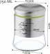 Kadax Pojemnik Szklany Na Kawę Cukier Herbatę 750 ml 3