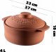 Kadax Kadax Garnek Rzymski Gliniany Owalny Forma 4L 2