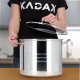 Kadax Garnek Stalowy Z Pokrywką Indukcja Bigos 26cm 11 L 3
