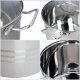 Kadax Garnek Stalowy Z Pokrywką Indukcja 28 cm 13,5 L 3
