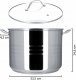 Kadax Garnek Stalowy Z Pokrywką Indukcja Bigos 32cm 18 L 3