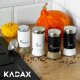 Kadax Solniczka Przyprawnik Do Soli Czarny Szklany 150ml 7