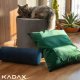 Kadax Poduszka 50x50 cm Dekoracyjna Wkład Welur Granat 7