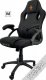 Krzesło biurowe Lugano Fotel obrotowy do biurka CARRERA M BLACK FABRIC 1