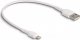 Kabel USB Delock USB-A - Lightning 0.3 m Biały (87866) 1