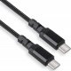 Kabel USB Maclean USB-C - USB-C 1 m Czarny (3) 2