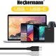 Kabel USB Heckermann USB-A - USB-C 2 m Czarny 4