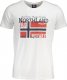 Norway 1963 NORWEGIA 1963 BIAŁY T-SHIRT MĘSKI Z KRÓTKIM RĘKAWEM XL 1