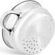 Elitehoff Garnek do gotowania na parze 4 częściowy parowar 22 cm stalowy Elitehoff E-4704 2
