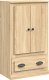 vidaXL Kredens, dąb sonoma, 60x35,5x103,5 cm, materiał drewnopochodny 2