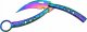 Kandar Kandar nóż Motylkowy Karambit Butterfly Rainbow 5