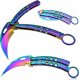 Kandar Kandar nóż Motylkowy Karambit Butterfly Rainbow 7