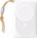 Powerbank 4kom.pl Powerbank Bateria zewnętrzna VEGER MagOn z ładowaniem Qi do MagSafe 15W - 10 000mAh PD 22,5W biały (VP1151 / W1151) 1