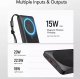 Powerbank 4kom.pl Powerbank Bateria zewnętrzna VEGER MagOn z ładowaniem Qi do MagSafe 15W - 10 000mAh PD 22,5W biały (VP1151 / W1151) 7