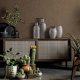 Eurofirany Wazon ceramiczny wysoki RISO 15X15X60 srebrny 2