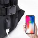 4kom.pl Plecak podróżny Bange BackPack biznesowy plecak rozszerzalny Torba pojemna do laptopa 17.3" z portem USB Czarny 15
