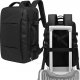4kom.pl Plecak podróżny Bange BackPack biznesowy plecak rozszerzalny Torba pojemna do laptopa 17.3" z portem USB Czarny 2