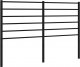 vidaXL Metalowe wezgłowie, czarne, 120 cm 2