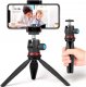 Alogy Uchwyt na telefon Alogy Mini Tripod Trójnóg Liginn do robienia zdjęć do telefonu kamery GoPro lampy ring 1/4 Czarny 1