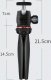 Alogy Uchwyt na telefon Alogy Mini Tripod Trójnóg Liginn do robienia zdjęć do telefonu kamery GoPro lampy ring 1/4 Czarny 17