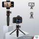 Alogy Uchwyt na telefon Alogy Mini Tripod Trójnóg Liginn do robienia zdjęć do telefonu kamery GoPro lampy ring 1/4 Czarny 10