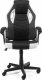 Fotel Furniture 4 Gamers Gamingowy F4G FG-19 Czarno-Biały 3
