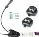 Aptel Zaczepiana LAMPKA LED z Klipsem do czytania 18cm czarna ZD108 2