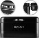Chlebak Kadax Chlebak Pojemnik Na Chleb Pieczywo Stalowy Czarny 5