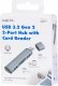 HUB USB LogiLink LogiLink USB 3.2 HUB 2-port, Gen2 mit Kartenlesern, Alu 9