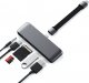 HUB USB Satechi Hub Satechi USB-C (USB-C 60W, 4K HDMI, USB-A, czytnik kart micro/SD, jack port) (space gray) 4