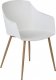 Beliani Zestaw 2 krzeseł do jadalni białe FONDA II 3