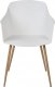 Beliani Zestaw 2 krzeseł do jadalni białe FONDA II 4