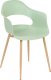 Beliani Zestaw 2 krzeseł jasnozielony UTICA 3