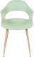 Beliani Zestaw 2 krzeseł jasnozielony UTICA 4