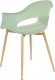Beliani Zestaw 2 krzeseł jasnozielony UTICA 5