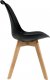 Lugano Krzesło skandynawskie MONZA BLACK - Black Fabric II 3