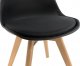 Lugano Krzesło skandynawskie MONZA BLACK - Black Fabric II 5