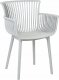 Beliani Zestaw 4 krzeseł do jadalni jasnoszary PESARO 3