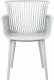 Beliani Zestaw 4 krzeseł do jadalni jasnoszary PESARO 4