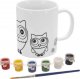 Orion Kubek do malowania z farbkami porcelanowy sowa 330 ml 1
